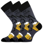 Kép VOXX Ponožky pánské letní LETOUR vtipné s motivem piva DESIGN 1 (3 páry)