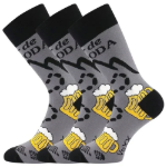 Kép VOXX Ponožky pánské letní LETOUR vtipné s motivem piva DESIGN 2 (3 páry)