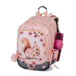 Kép Bagmaster ALFA 26 A školní tříkomorový batoh – veverka Oranžová 23 l