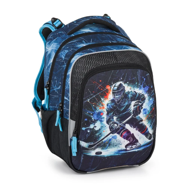 Kép Bagmaster BETA 26 D školní batoh – hokej Modrá 23 l