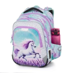 Kép Bagmaster LUMI 26 B malý školní set pro prvňáčky – kůň Modrá 23 l