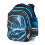 Kép Bagmaster LUMI 26 C malý školní set pro prvňáčky – auto Modrá 25 l