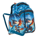 Kép Bagmaster LUMI 26 D malý školní set pro prvňáčky – drak Modrá 23 l