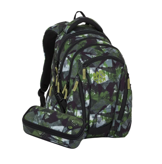 Kép Bagmaster BAG 26 A studentský set – zeleno-šedý Zelená 30 l