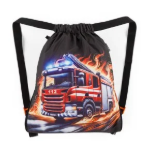 Kép Bagmaster DOPI 26 B velký školní set pro prvňáčky – hasiči Černá 23 l