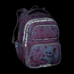 Kép Bagmaster DOPI 26 A velký školní set pro prvňáčky – kočička Růžová 23 l