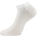 Kép LONKA Ponožky dámské letní EVA se vzorem srdíček BÍLÉ (3 páry)