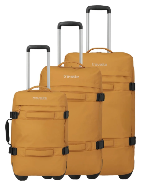 Kép Travelite Bolonia Wheeled Duffle S,M,L Yellow S: 35 l / M: 50 l / L: 75 L