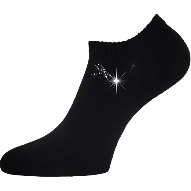 Kép LONKA Ponožky dámské elegantní FLITANA 01 s kamínky ČERNÉ (3 páry)