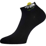 Kép LONKA Ponožky dámské elegantní FLITANA 02 s kamínky ČERNÉ (3 páry)