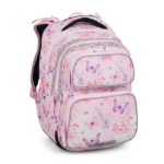 Kép Bagmaster DOPI 25 A školní batoh – motýlci Růžová 23 l
