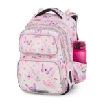 Kép Bagmaster DOPI 25 A školní batoh – motýlci Růžová 23 l