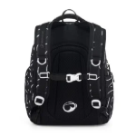 Kép Bagmaster NOMAD 25 A studentský batoh – černo-bílý Černá 30 l