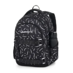 Kép Bagmaster NOMAD 25 A studentský batoh – černo-bílý Černá 30 l