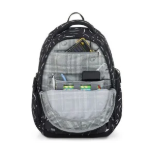 Kép Bagmaster NOMAD 25 A studentský batoh – černo-bílý Černá 30 l