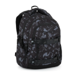 Kép Bagmaster NOMAD 25 B studentský batoh – černo-šedý Černá 30 l