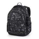 Kép Bagmaster NOMAD 25 B studentský batoh – černo-šedý Černá 30 l