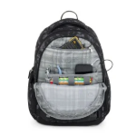 Kép Bagmaster NOMAD 25 B studentský batoh – černo-šedý Černá 30 l