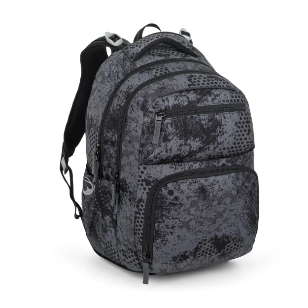 Kép Bagmaster ZIPSTER 25 B školní batoh – šedý Šedá 30 l