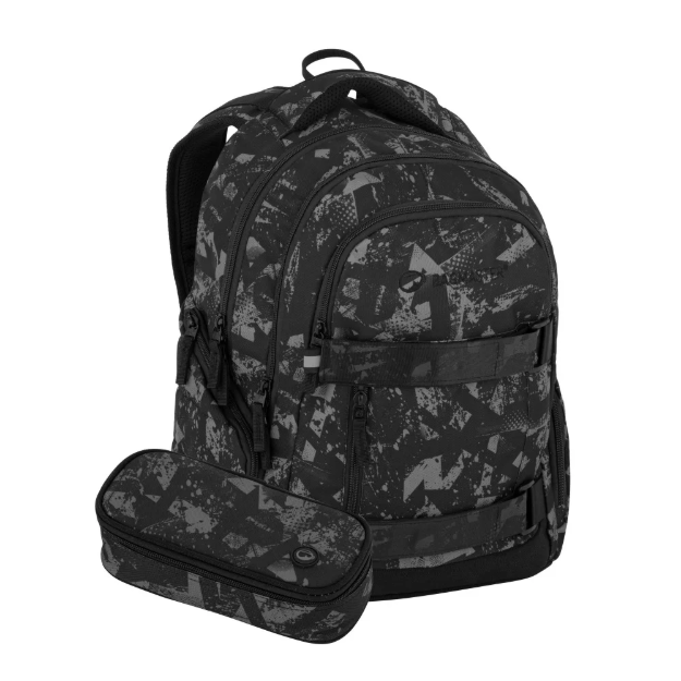 Kép Bagmaster NOMAD 25 B studentský set – černo-šedý Černá 28 l