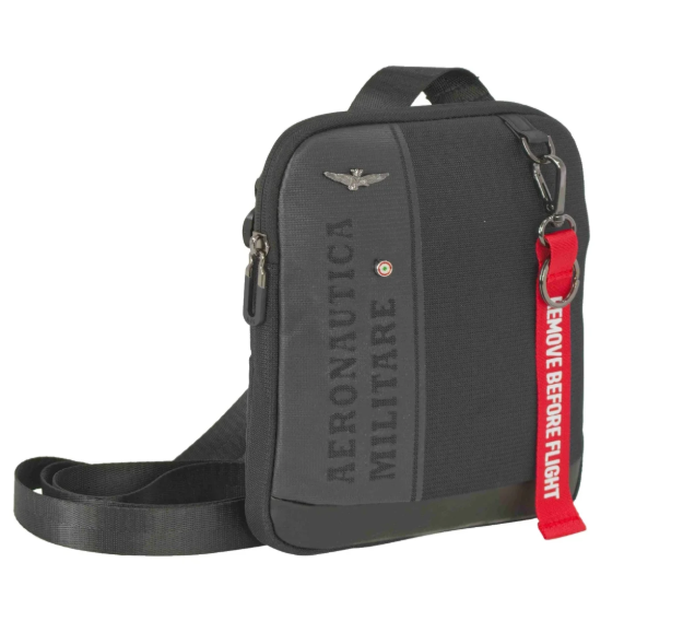 Kép Taška cross Aeronautica Militare Spitfire simple AM-601-01 černá 2,3 L
