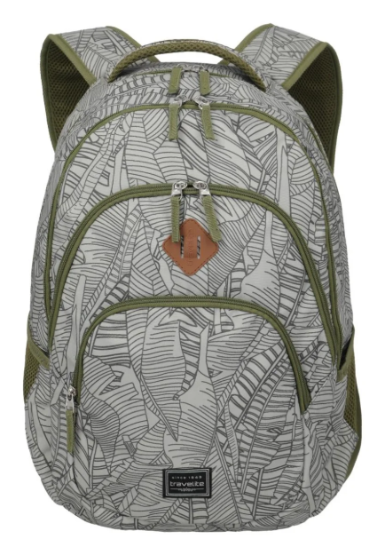 Kép Travelite Basics Backpack Print Grey 22 L