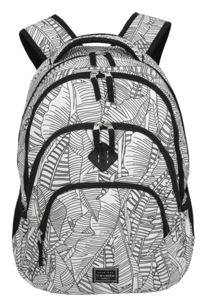 Kép Travelite Basics Backpack Print White 22 L