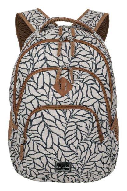 Kép Travelite Basics Backpack Print Off-White 22 L