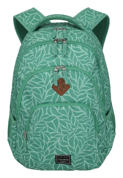 Kép Travelite Basics Backpack Print Green 22 L