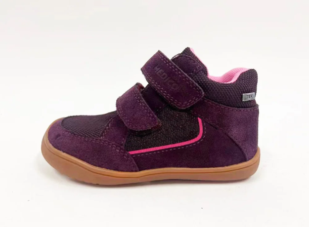 Kép Dětská kožená barefoot obuv růžová