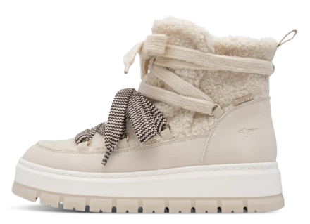 Kép Tamaris 1-26223-47-418 Női téli bokacsizma ivory