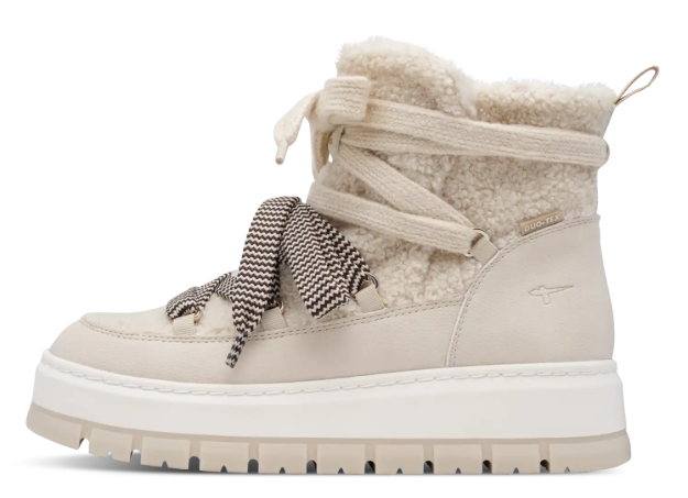 Kép Tamaris 1-26223-47-418 Női téli bokacsizma ivory