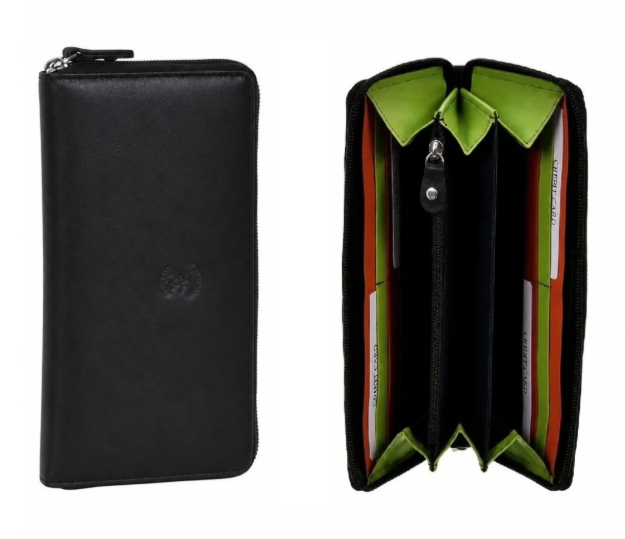 Kép Dámská peněženka BHPC Colorfull zip - černá BH-2965-01 černá