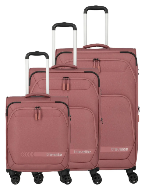 Kép Travelite Kick Off 4w S, M exp, L exp Rose S: 37 / M: 69/73 L: 110/117