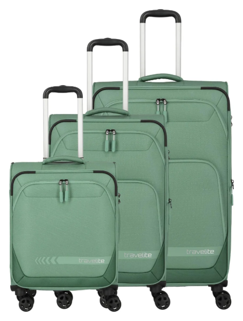 Kép Travelite Kick Off 4w S, M exp, L exp Sage S: 37 / M: 69/73 L: 110/117