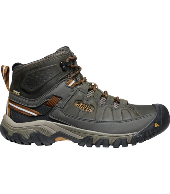 Kép KEEN Targhee III MID WP Men Férfi túrabakancs black olive/golden brown
