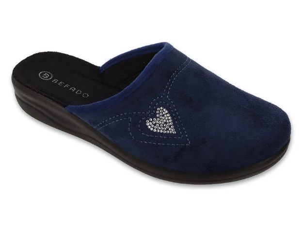 Kép BEFADO 551D017 HOME GO papucs, szív mintával