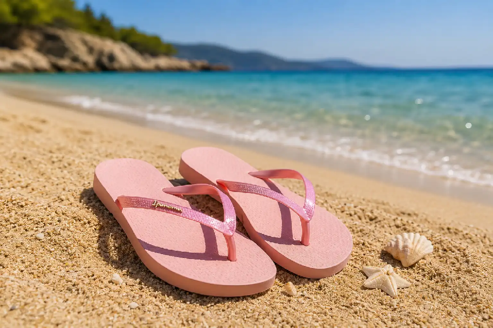 Női strandpapucs tengerparti nyaraláshoz