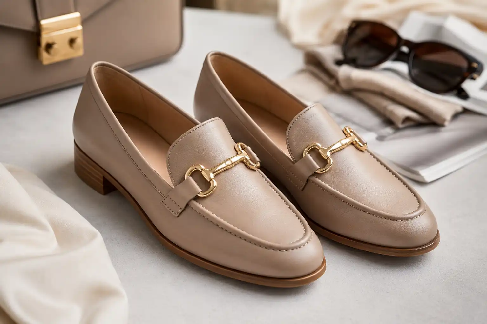 Női bőr loafers félcipő elegáns casual stílushoz