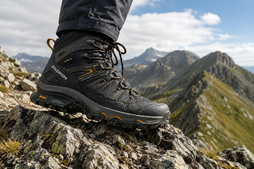 Férfi outdoor túracipő csúszásmentes Vibram talppal